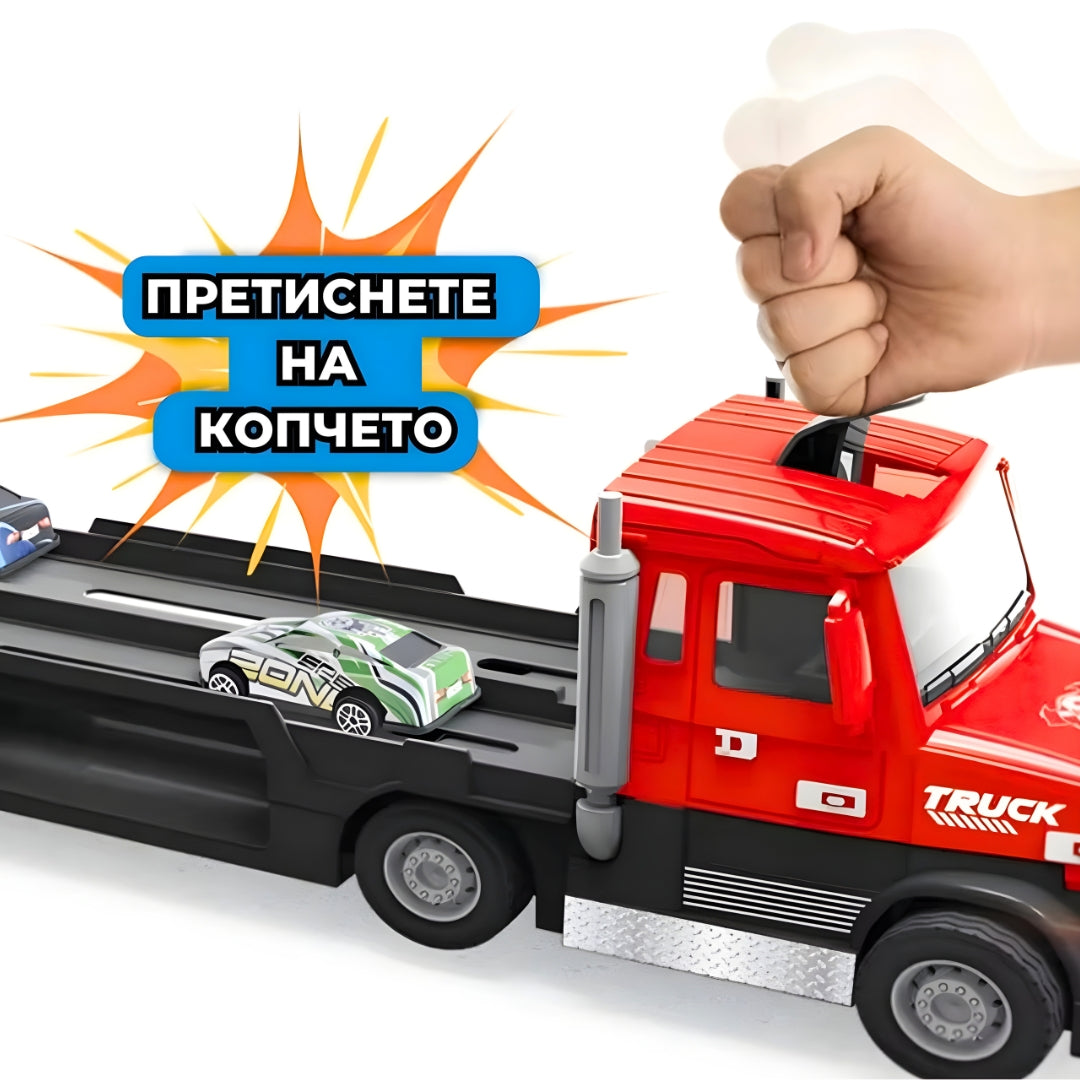 2 во 1 Голем Камион Стаза со колички